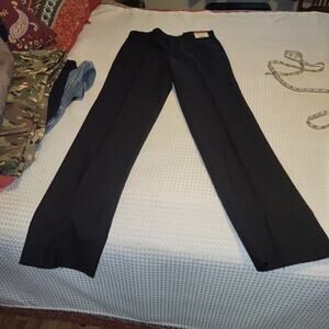 FERRETTI UOMO NWT MENS 40R 34W BLACK WOOL DRESS PANTS